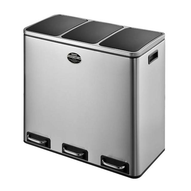 DULTON（ダルトン） ゴミ箱 分別 ワイド 横型 ステンレス ごみ箱