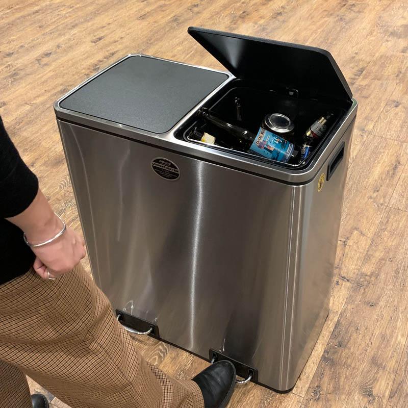 新品 ステンレス 分別 ゴミ箱 60L ダルトン ダストボックス インテリア DULTON（ダルトン） ごみ箱 60L ゴミ箱 分別 おしゃれ スタイリッシュ
