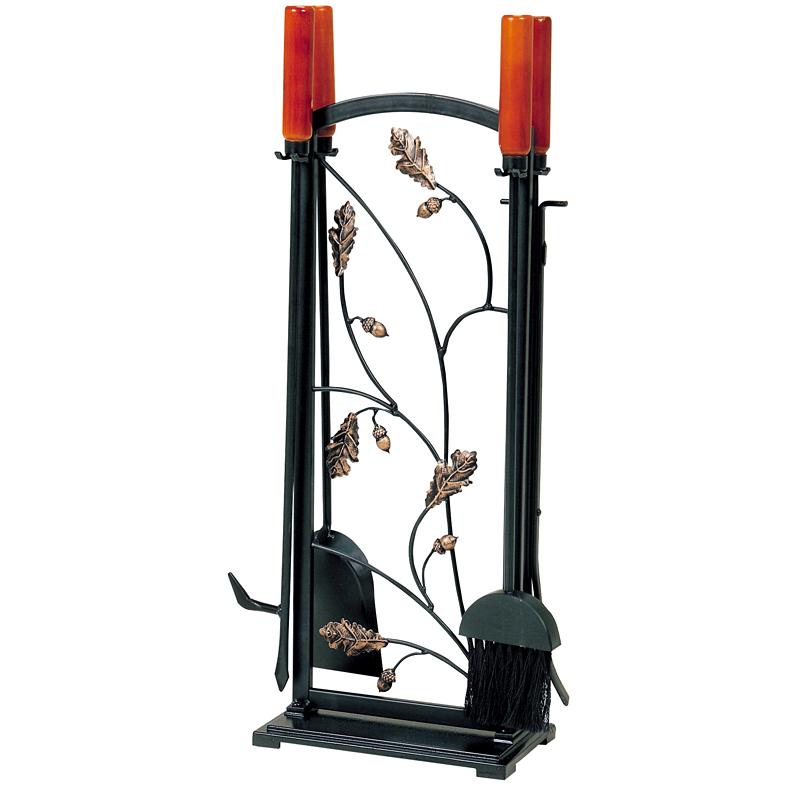 暖炉用 掃除道具 スコップ ホウキ 箒 ショベル ポーカー 植物 蔦 ツタ