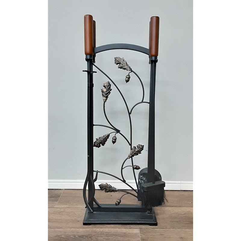 暖炉用 掃除道具 スコップ ホウキ 箒 ショベル ポーカー 植物 蔦 ツタ