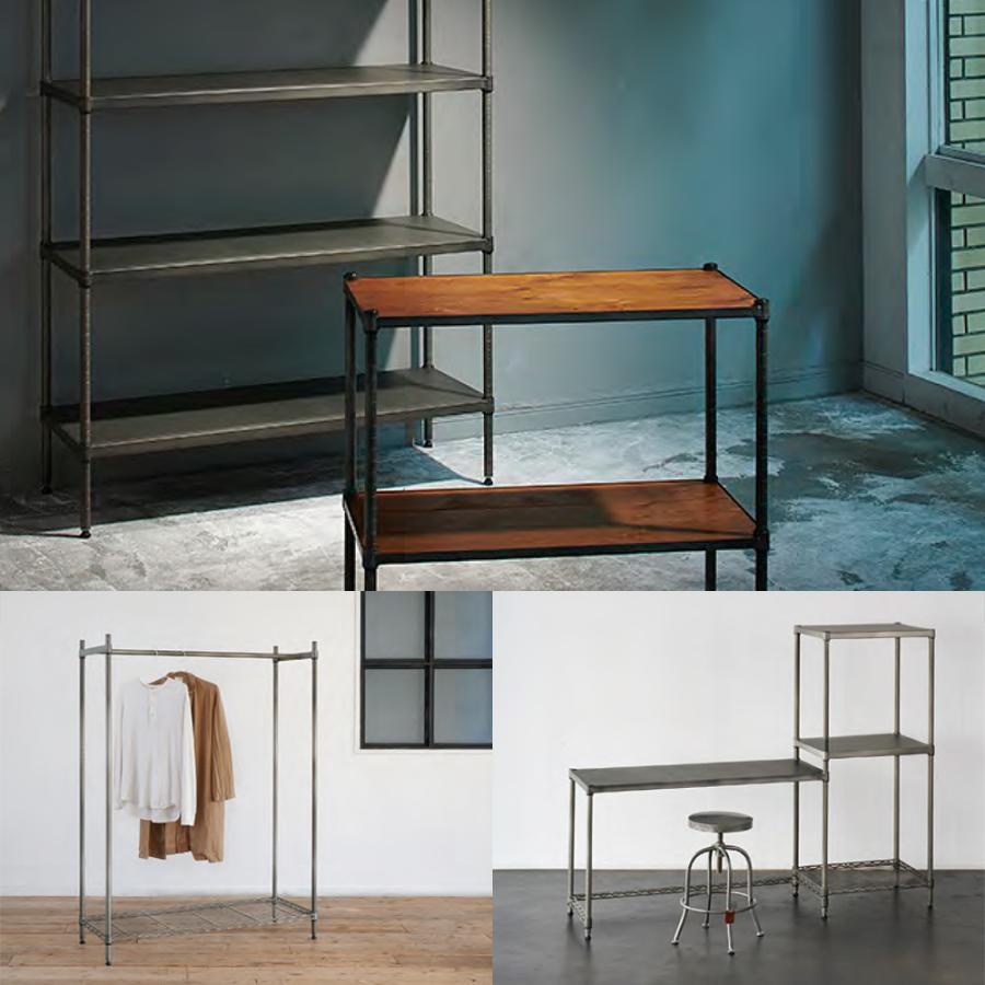 ホームエレクター ポール 支柱 100cm スチールシェルフ用 収納棚