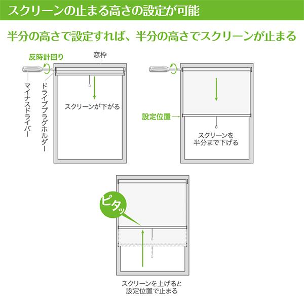 フルネス（Fullness） ロールスクリーン 遮光2級 つっぱり 強力