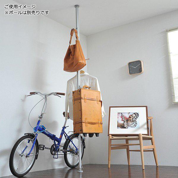 La fit ラフィット 突っ張り棒 ポールハンガー 2本セット　直接引取限定 フルネス（Fullness） フック 大サイズ La Fit ラフィット ハンガー
