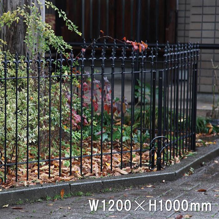 フェンス おしゃれ 庭 アイアン 外構 アンティーク調 柵 花壇 DIY