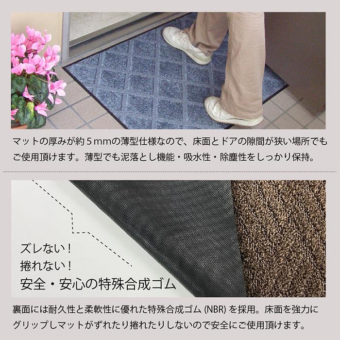 クリーンテックス　玄関マット クリーンテックス 玄関マット 室内用 デザインマット 45×75cm 村田智子
