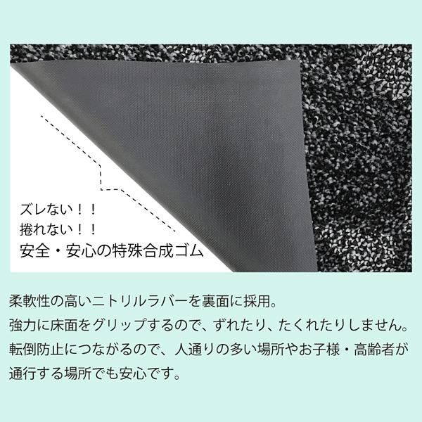 玄関マット ドア 抗菌 吸水 抗菌剤 細菌対策 増殖抑制 ずれない 病院 診療所 眼科 歯科 耳鼻科 介護施設 防炎 日本製 屋外用 50×75cm｜usagi-shop｜04