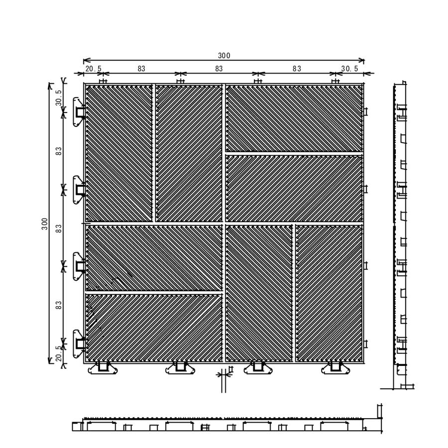 ジョイントマット 30×30cm ジョイントタイル 屋外 庭 ベランダ ジョイントマット 30×30cm ジョイントタイル 屋外 庭 ベランダ