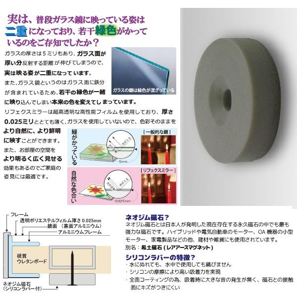 鏡 マグネット 磁石 壁掛け 割れない 姿見 軽い おしゃれ スリム 細い
