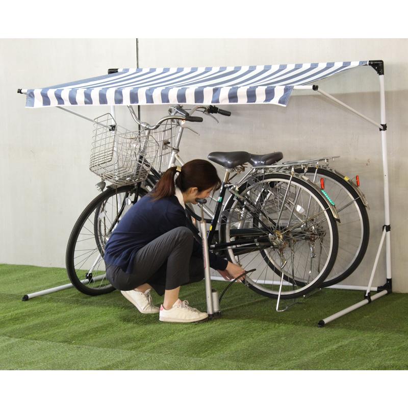 谷村実業 自転車用 オーニング テント シェード 自転車置き場 駐輪場