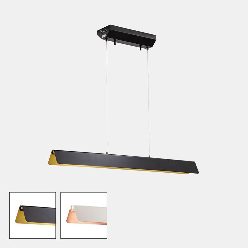 ペンダントライト led 北欧 横長 ワイド 照明器具 黒 ブラック