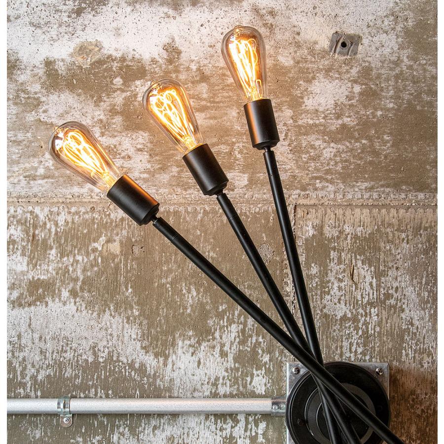 シーリングライト 北欧 6灯 led 対応 電球 天井照明 ブラック 黒