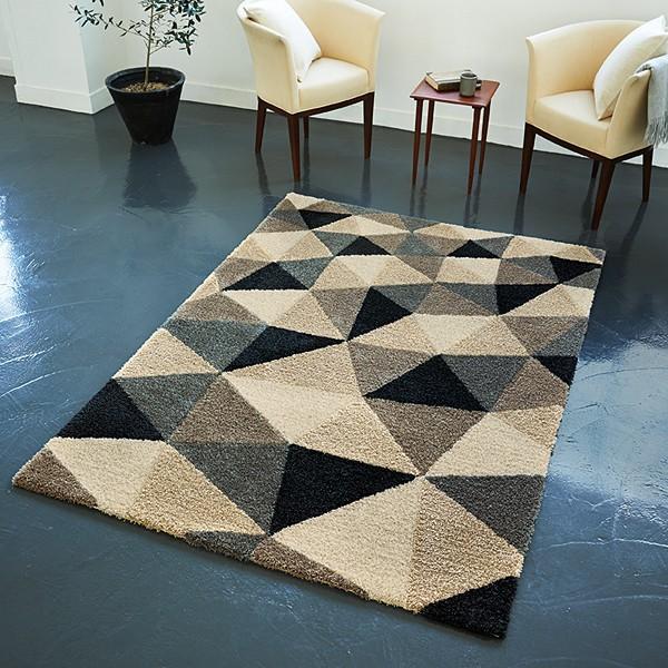 東リ（TOLI） ラグ おしゃれ ラグマット 幾何学 モダン かっこいい