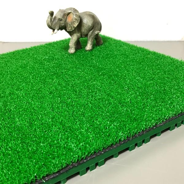 東リ（TOLI） 人工芝マット ジョイント式 約30×30cm 防炎 水はけ 抜群