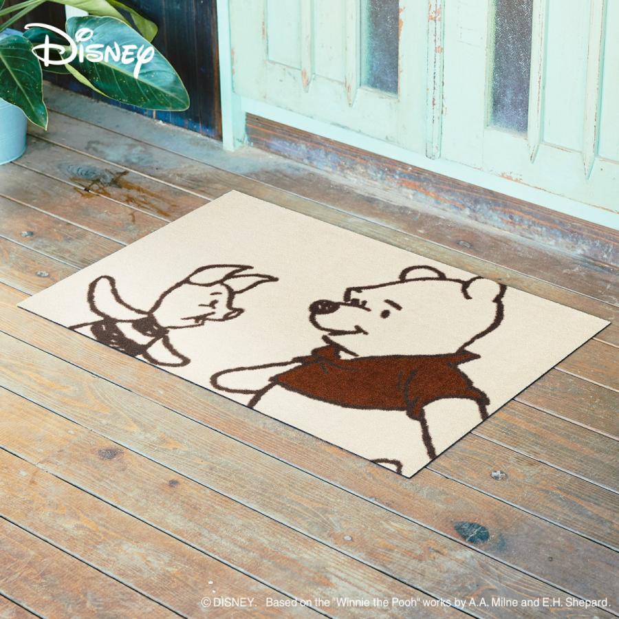 玄関マット ディズニー おしゃれ 室内 室内 屋内 屋外 プーさん ディズニー 屋外 洗える 泥落とし うさぎ屋 株式会社一兎 通販