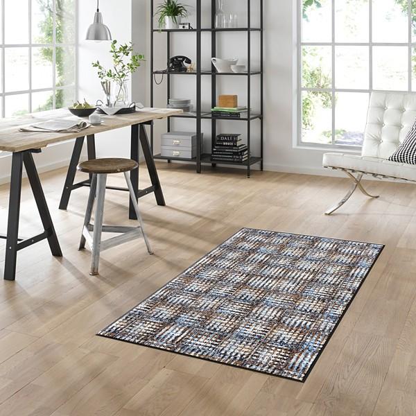 洗える ラグ シックカラー グレー系 75 1cm 洗えるラグ 長方形 玄関マット