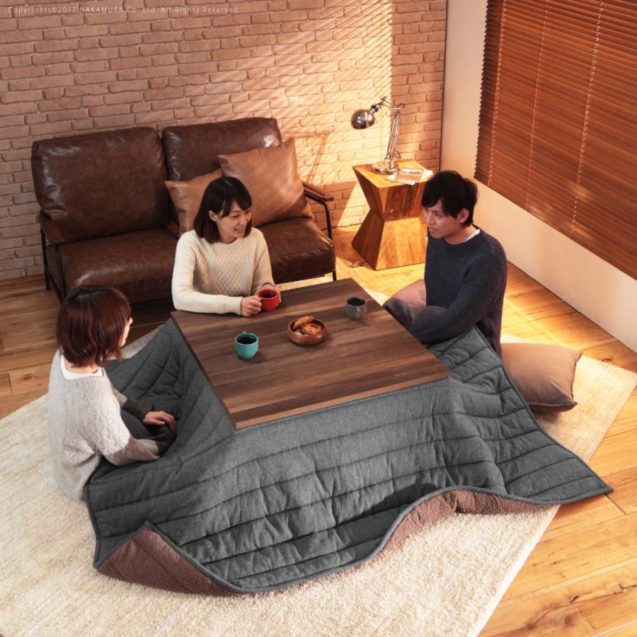 コタツ 掛布団 2点セット こたつテーブル 80×80cm 正方形