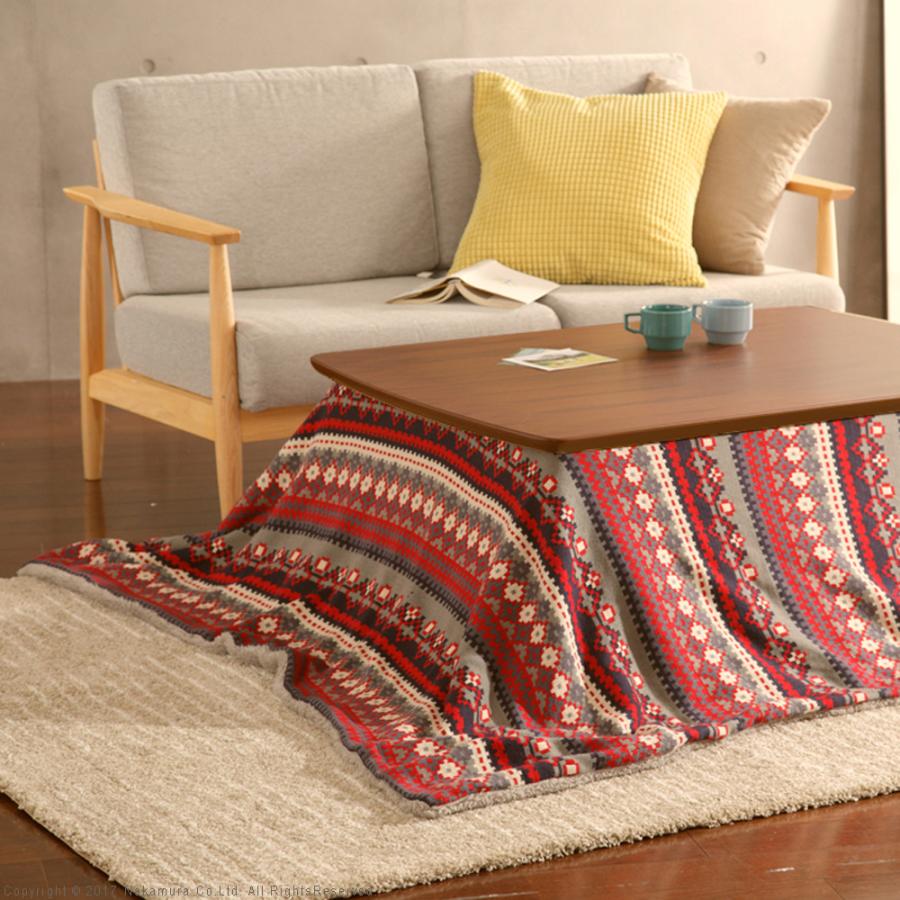 こたつセット コタツテーブル 90 60cm 長方形 掛け布団 こたつ布団 北欧 柄 デザイン 派手 アクセント おしゃれ Mst I うさぎ屋 インテリア Diy 通販 Yahoo ショッピング