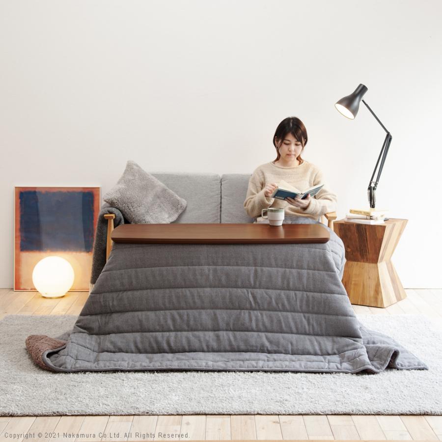 【美品】一人用こたつテーブル50×45cm＋新品中掛け布団2点セット コタツセット こたつテーブル 100×50cm 長方形 掛け布団 こたつ