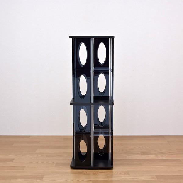 回転コミックラック 小さいサイズ 小型 小さめ CDラック DVDラック