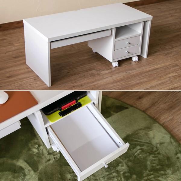 サカベ ローデスク セット チェスト付き 引き出し 低い 座卓 座って