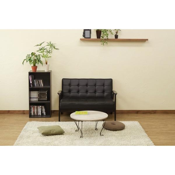 サカベ センターテーブル 円形 60cm 猫脚 かわいい 折りたたみ 丸型