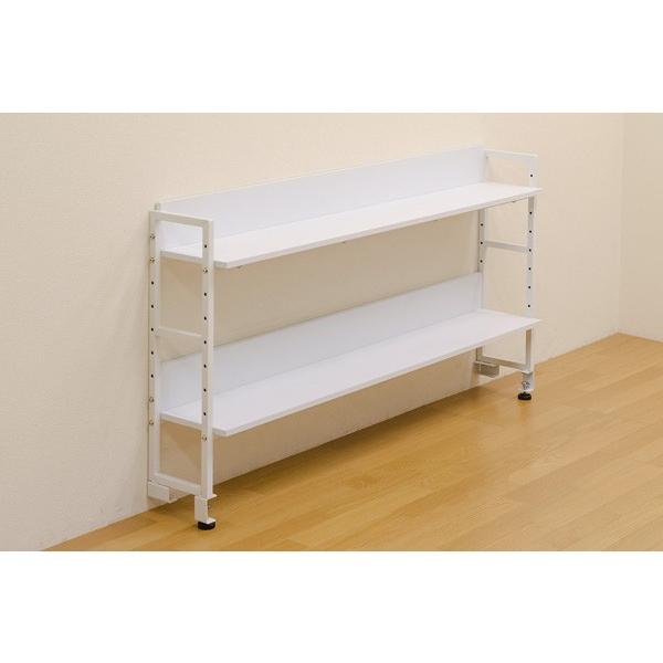 フリーテーブル専用ラック　150cm幅 【未使用・新品】 サカベ フリーラック 150cm 後付け 収納棚 2段 （テーブル別売り