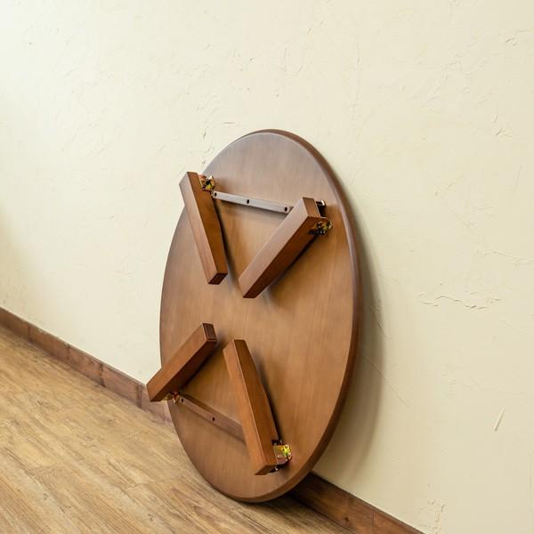 サカベ ちゃぶ台 折りたたみ テーブル 円形 丸型 円卓 リビング