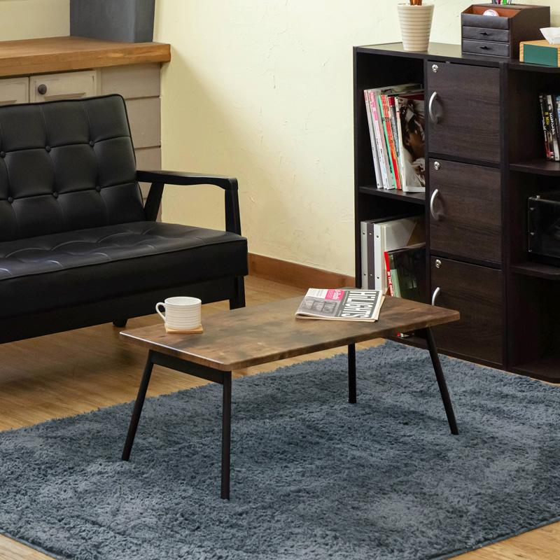 サカベ センターテーブル 折りたたみ ローテーブル 木製