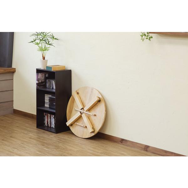 サカベ ちゃぶ台 丸 折りたたみ おしゃれ 70cm 天然木製 円形 丸型