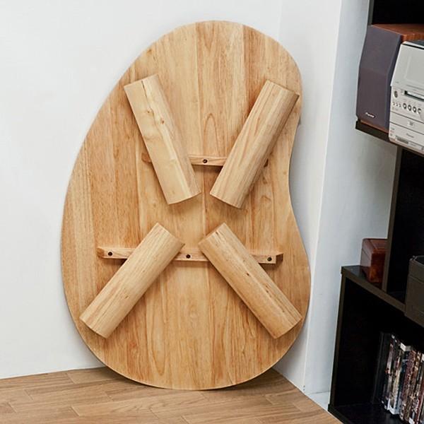 サカベ 折りたたみテーブル 変形 木製 折り畳み 机 変わった