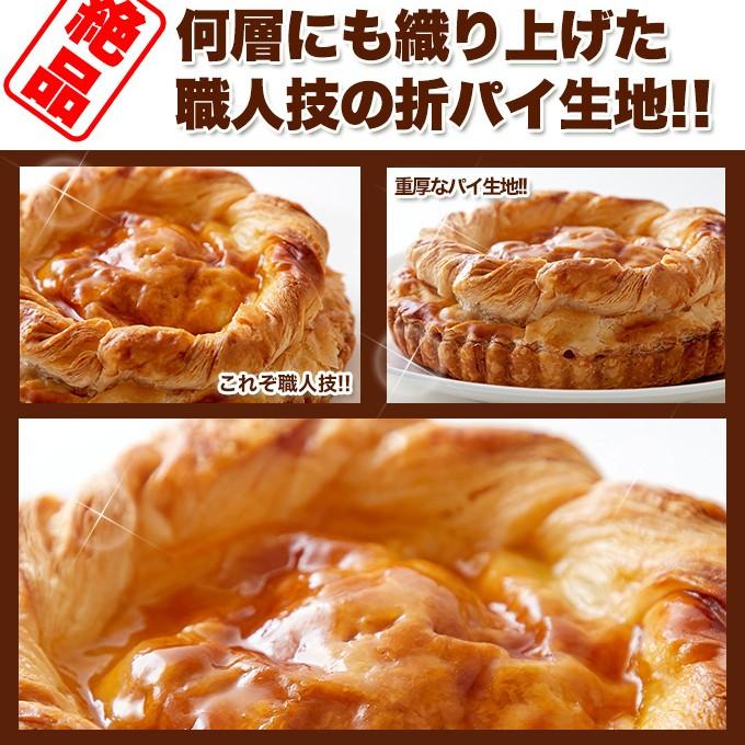 アップルパイ リンゴパイ りんご 林檎 ケーキ ホール 5号 長野県産 ソフトアップルパイ パイ生地 美味しい 濃厚 食べ応え 誕生日 記念日｜usagi-shop｜03