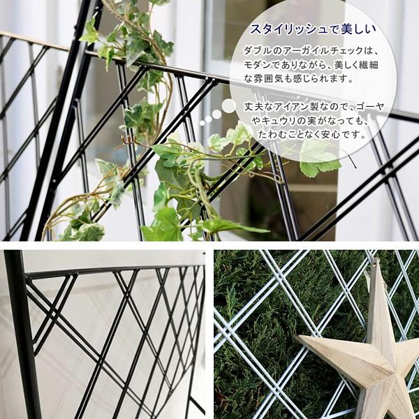 グリーンカーテン フェンス ガーデニング ガーデンフェンス 庭 グリーンフェンス 園芸用品 蔦 植物 蔓 ツル 薔薇 バラ ローズ 植物 プランター台座付き 白 黒_7
