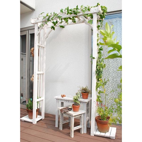 しのエクス ガーデンアーチ ガーデンゲート 入り口 白 Diy うさぎ屋 株式会社一