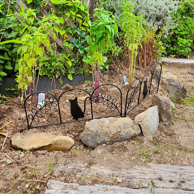 アイアンフェンス 猫 ネコ かわいい 柵 ミニフェンス ホワイト