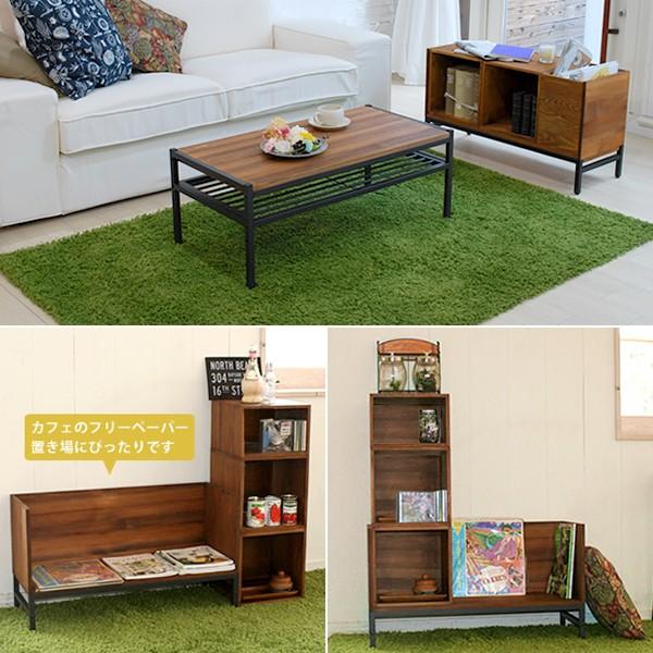 サイドテーブル ラック 収納 木箱 木製 アイアン スチール 脚つき