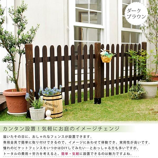 ピケットフェンス ストレート連結セット 土中用 柵 ガーデン 庭 ピケットフェンス ストレート連結セット 土中用 柵 ガーデン 庭