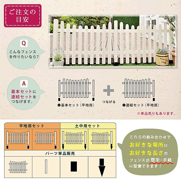 ピケットフェンス U型 連結セット 土中用 ピケット フェンス 柵 ガーデニング ガーデンフェンス 庭の画像
