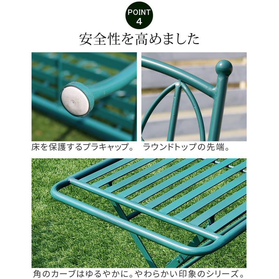 【送料無料・新品未使用】ガーデンテーブル　折り畳み　オシャレ　北欧　モダン mkt120tbl3s.jpg