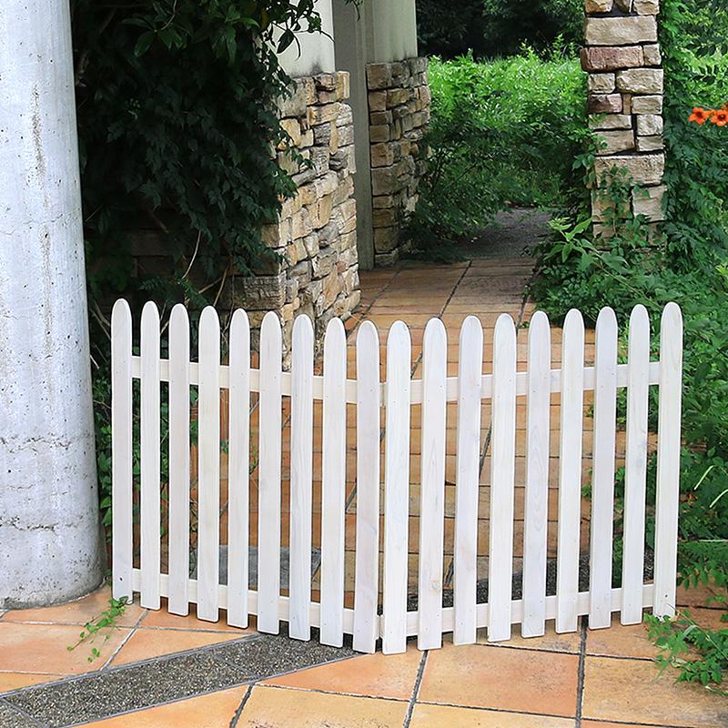 ウッドフェンス 縦格子 折り畳み 折りたたみ 通路 花壇 庭