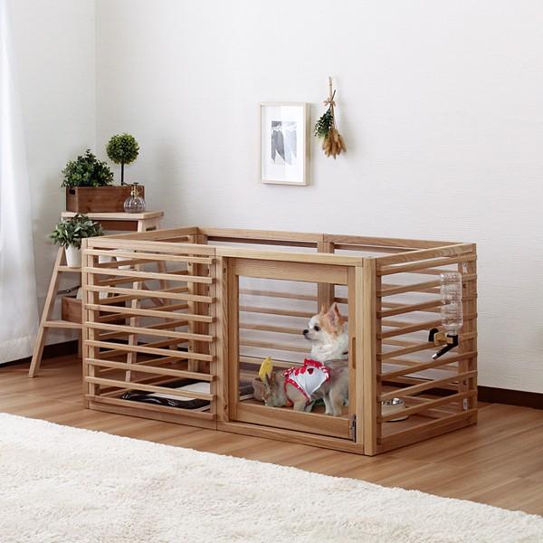スタンザインテリア ペットケージ 犬小屋 サークル 天然木製 おしゃれ