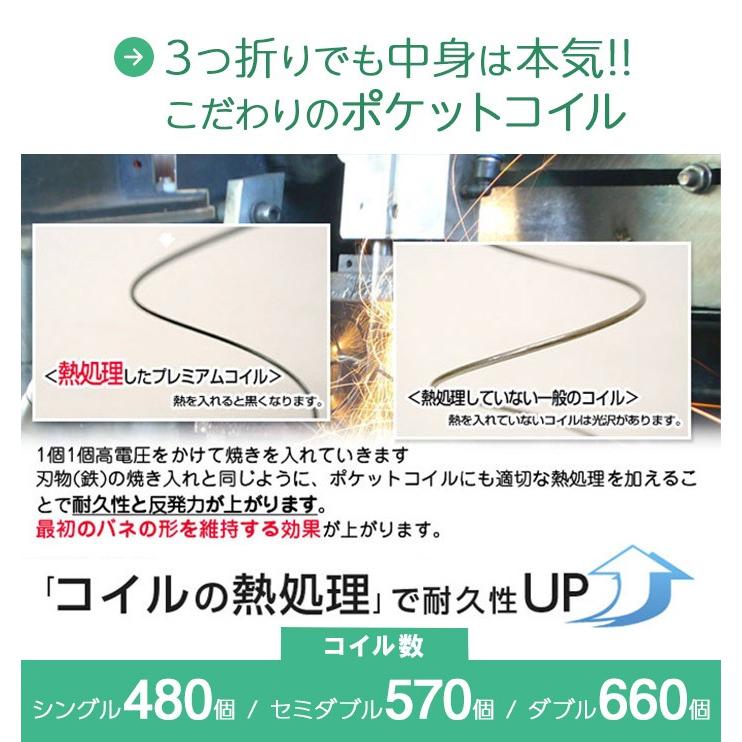 ダブル ポケットコイル 分割式 メッシュ仕様 通気性 硬め 柔らかめ ゾーン構造 【ウレタ】