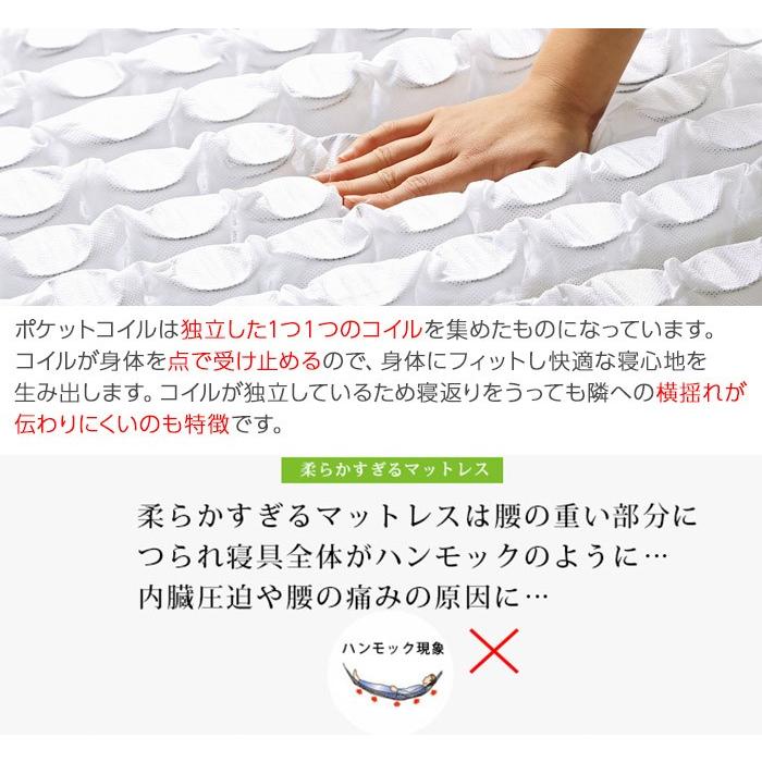 ダブル ポケットコイル 分割式 メッシュ仕様 通気性 硬め 柔らかめ ゾーン構造 【ウレタ】