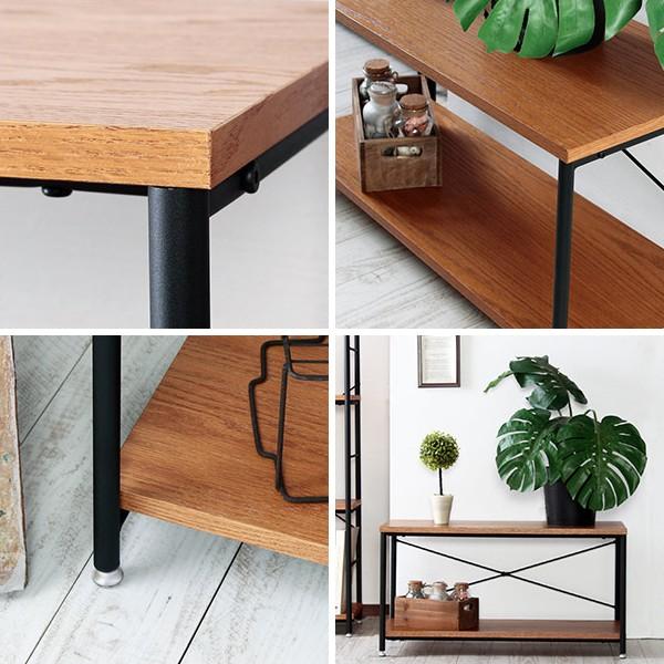 スタンザインテリア 棚 2段 ラック シンプル 低い ロータイプ : うさぎ