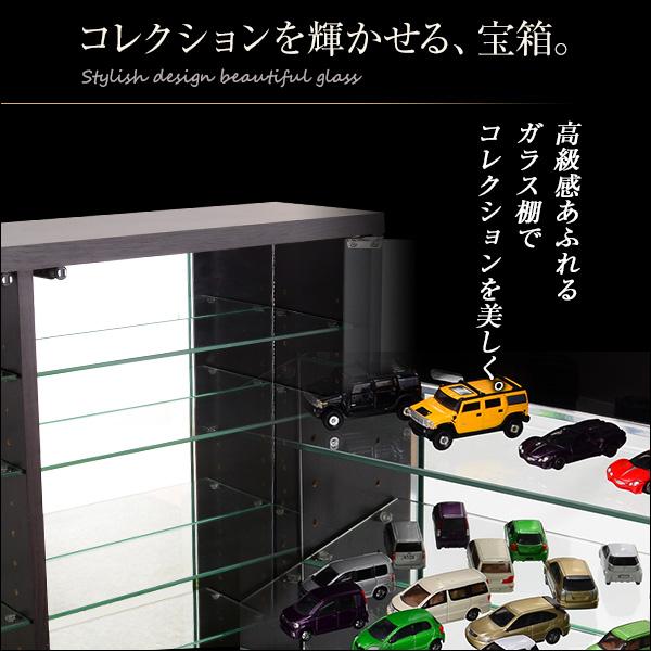 コレクションラック　深型ロータイプ+専用ミラー コレクションラック専用ミラー 背面 ロータイプ用 深型・浅型