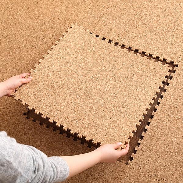 ホームテイスト（HOME taste） ジョイントマット コルク 大判 46×46cm