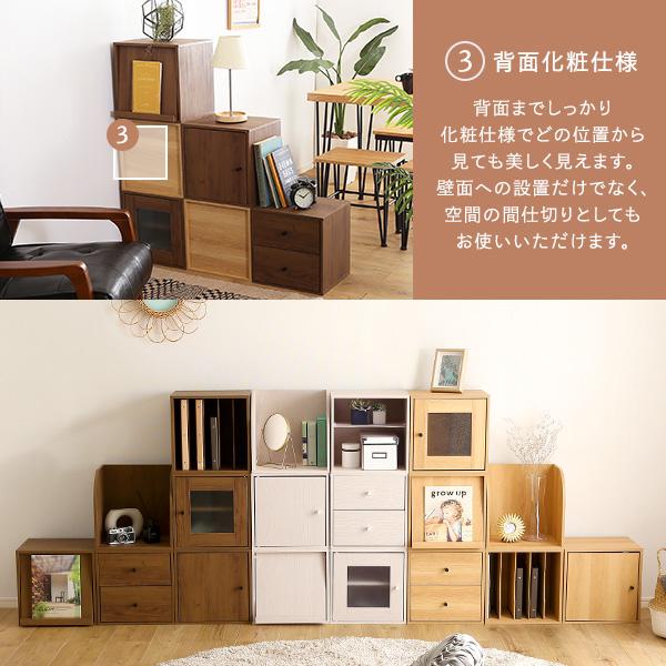 ホームテイスト（HOME taste） キューブボックス 扉付き ドア 戸