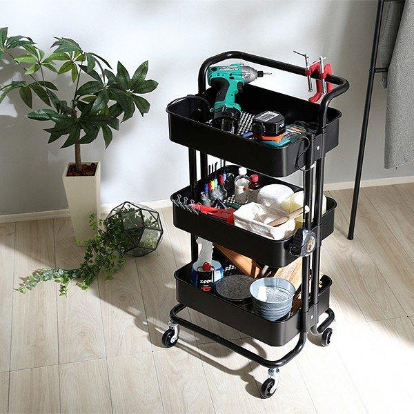 キッチンワゴン 収納棚 ラック キャスターつき バスケット 鉄 スチール メッシュ 道具箱 玄関 ガレージ リビング Szo Mkt3 うさぎ屋 株式会社一兎 通販 Yahoo ショッピング
