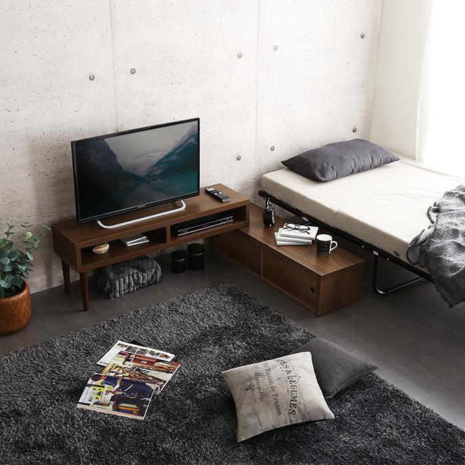 ホームテイスト テレビ台 おしゃれ コーナー 変形 変型 伸縮式 L