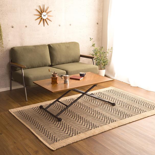 テーブル 昇降式 ダイニング リビング デスク 机 おしゃれ 北欧 カフェ