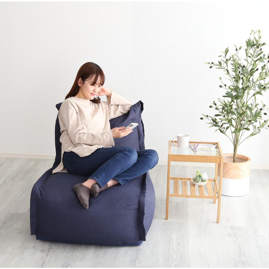 ビーズソファ 1人掛け 一人用 洗える カバーリング ビーズソファー